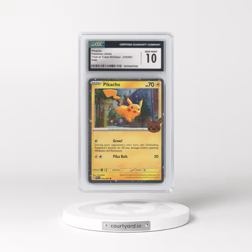 2024 Trick or Trade BOOster (2024) #018/091 Pikachu - Holo (CGC 10 GEM MINT)