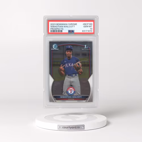2023 Bowman Chrome Prospects #BCP189 Sebastian Walcott (PSA 10 GEM MINT)
