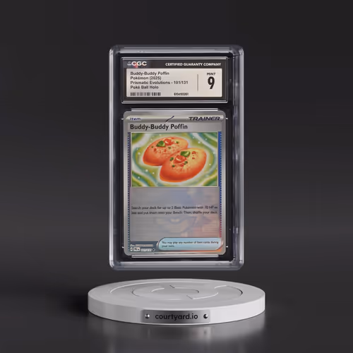 2025 Pokémon Pre EN-Prismatic Evolutions #101 Buddy-Buddy Poffin - Reverse Holo Poke Ball (CGC 9 MIN