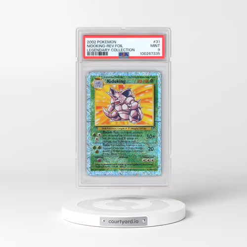 2002 Pokémon Legendary Collection #31 Nidoking - Reverse Foil (PSA 9 MINT)