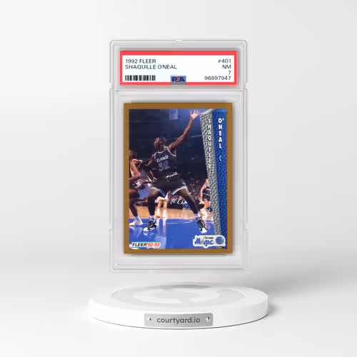 1992 Fleer #401 Shaquille O'Neal (PSA 7 NM)