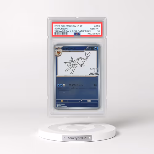 2023 Pokémon SV-P Promo #063 Vaporeon - YU Nagaba X Pokemon Card Game Campaign (PSA 10 GEM MINT)