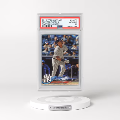 2018 Topps Update #US200 Gleyber Torres - Pinstripe Jersey (PSA 10 GEM MINT)