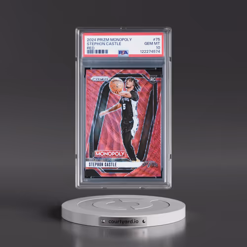 2024 Panini Prizm Monopoly #75 Stephon Castle - Red (PSA 10 GEM MINT)