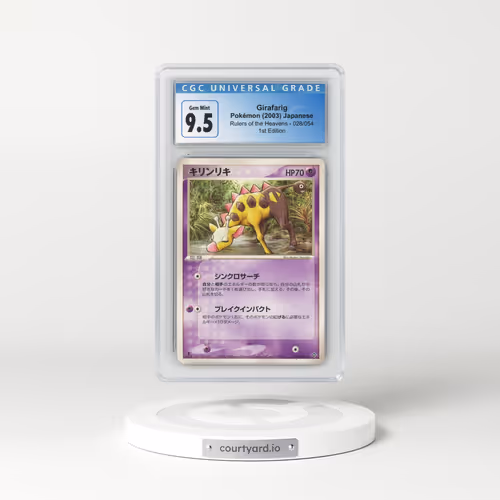 2003 Rulers of the Heavens #028/054 Girafarig - 1st Edition (CGC 10 GEM MINT)