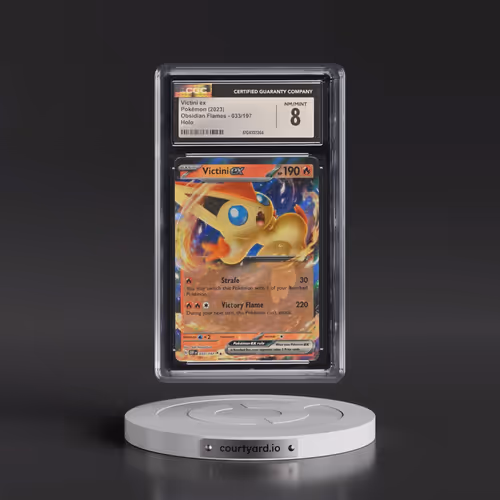2023 Obsidian Flames - OBF EN #033/197 Victini ex - Holo (CGC 8 NM-MT)