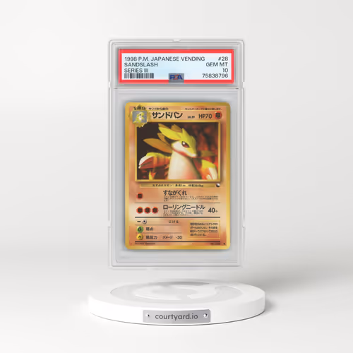 1998 Pokémon Vending #28 Sandslash - Series III (PSA 10 GEM MINT)