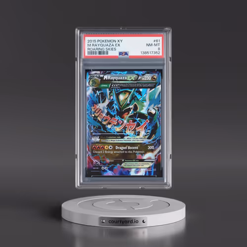 2015 Pokémon XY Roaring Skies #61 M Rayquaza EX - Holo (PSA 8 NM-MT)