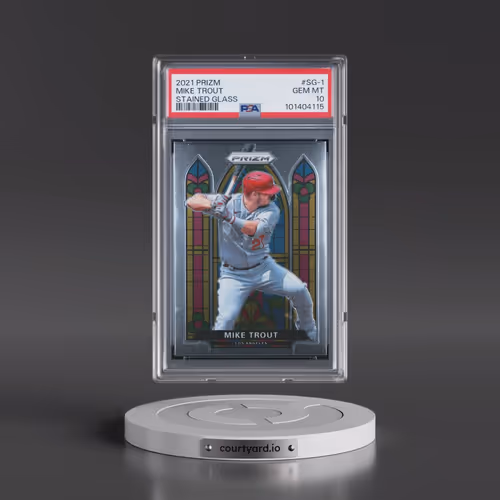2021 Panini Prizm Stained Glass #SG-1 Mike Trout (PSA 10 GEM MINT)
