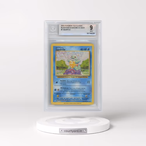 2023 Pokémon Clb-Trading Card Game Classic Blastoise & Suicune EX Deck #001 Squirtle (BGS 9 MINT)