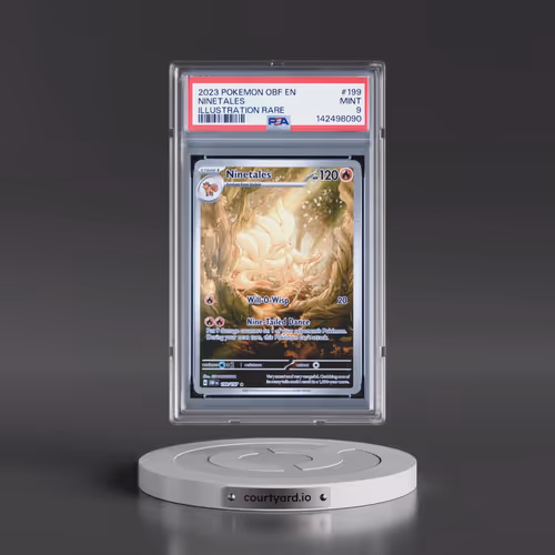 2023 Pokémon Obf EN-Obsidian Flames #199 Ninetales - Illustration Rare (PSA 9 MINT)