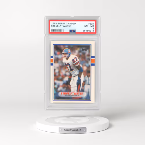 1989 Topps Traded #52T Steve Atwater (PSA 8 NM-MT)