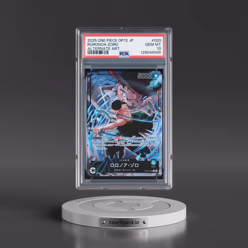 2025 One Piece Japanese OP12-Legacy of the Master #020 Roronoa Zoro - Alternate Art (PSA 10 GEM MINT