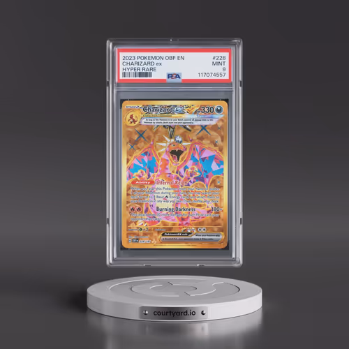 2023 Pokémon Obf EN-Obsidian Flames #228 Charizard EX - Holo Hyper Rare (PSA 9 MINT)