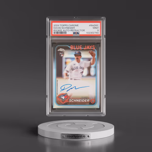 2024 Topps Chrome Rookie Autographs #RADSC Davis Schneider - Refractor (PSA 9 MINT)