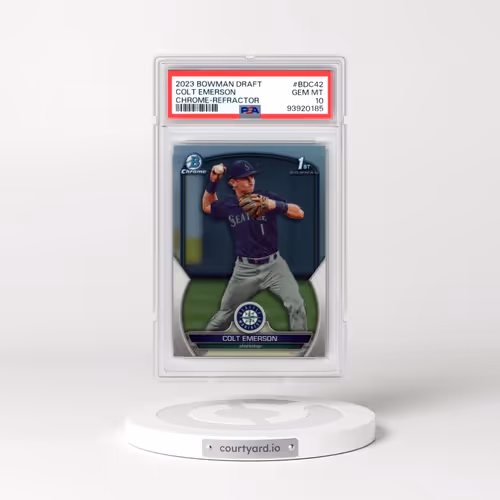 2023 Bowman Draft #BDC42 Colt Emerson - Chrome-Refractor (PSA 10 GEM MINT)