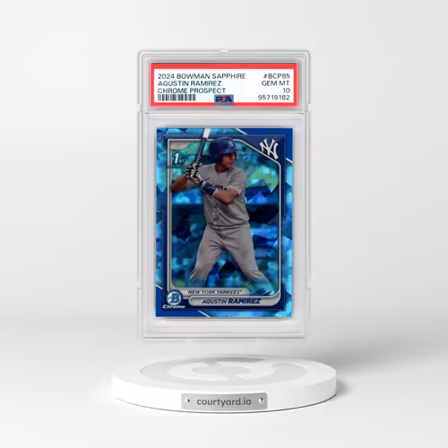 2024 Bowman Sapphire Edition Chrome Prospects #BCP85 Agustin Ramirez (PSA 10 GEM MINT)