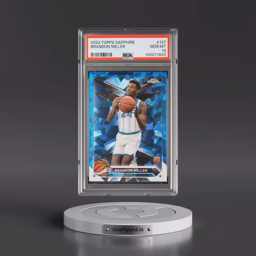 2023 Topps Chrome Sapphire Edition #127 Brandon Miller (PSA 10 GEM MINT)