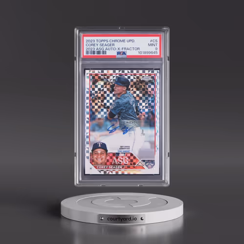 2023 Topps Chrome Update 2023 All-Star Game Autograph #CS Corey Seager - X-Fractor (PSA 9 MINT)