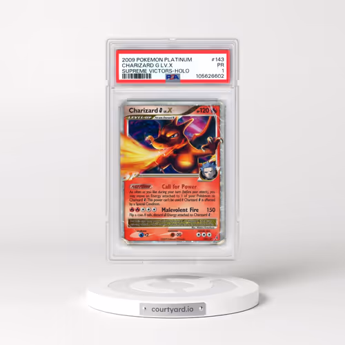 2009 Pokémon Platinum Supreme Victors #143 Charizard G LV.X - Holo (PSA 1 PR)
