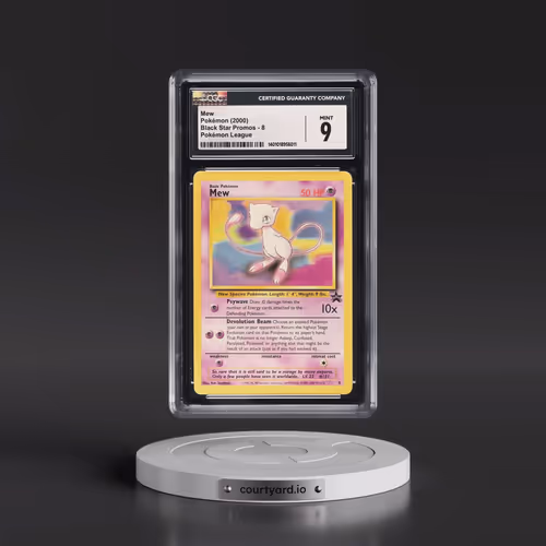 1999 Black Star Promos #8 Mew - Pokémon League (CGC 9 MINT)