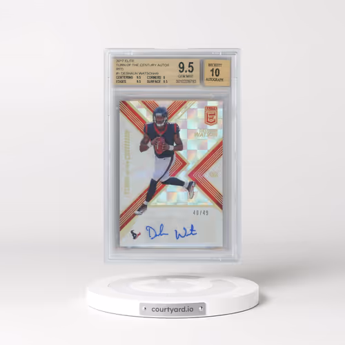 2017 Elite Turn of the Century Autographs Red #1 Deshaun Watson/49 (BGS 9.5 GEM MINT)