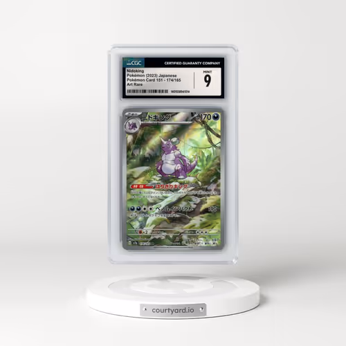 2023 Pokémon Card 151 #174/165 Nidoking - Art Rare (CGC 9 MINT)