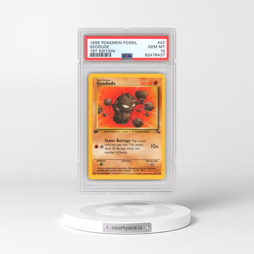 1999 Pokémon Fossil #47 Geodude - 1st Edition (PSA 10 GEM MINT)
