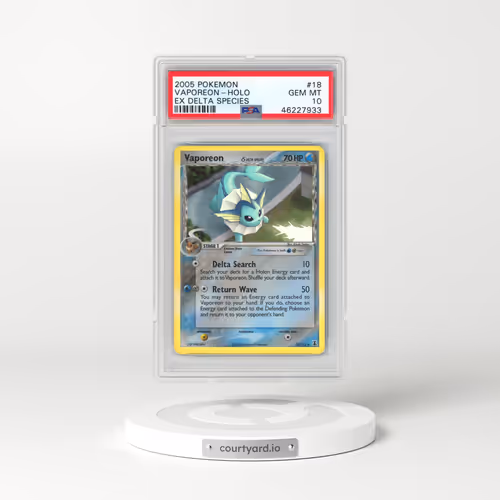 2005 Pokémon EX Delta Species #18 Vaporeon - Holo (PSA 10 GEM MINT)