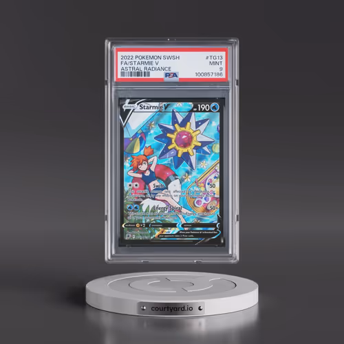 2022 Pokémon Sword & Shield Astral Radiance #TG13 Starmie V - Holo Full Art (PSA 9 MINT)