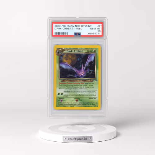 2002 Pokémon Neo Destiny #2 Dark Crobat - Holo (PSA 10 GEM MINT)