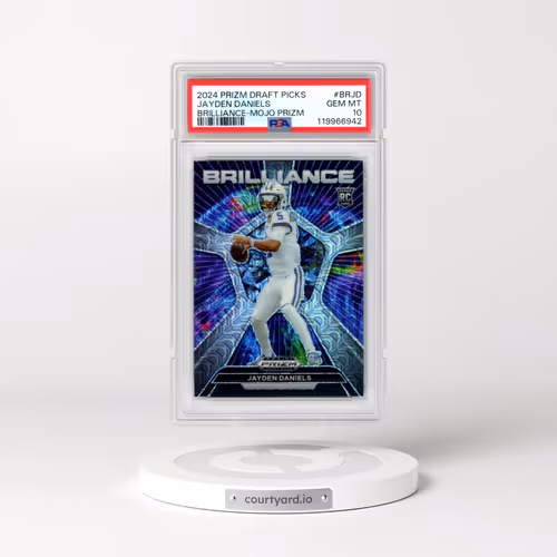 2024 Panini Prizm Draft Picks Brilliance #BRJD Jayden Daniels - Mojo Prizm (PSA 10 GEM MINT)