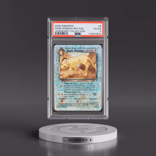 2002 Pokémon Legendary Collection #6 Dark Persian - Reverse Foil (PSA 4 VG-EX)