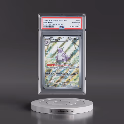 2023 Pokémon Mew EN-151 #174 Nidoking - Illustration Rare (PSA 10 GEM MINT)