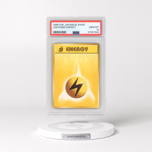 1996 Japanese Base Set Lightning Energy (PSA 10 GEM MINT)