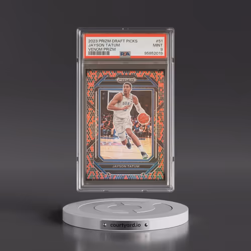 2023 Panini Prizm Draft Picks #51 Jayson Tatum - Venom Prizm (PSA 9 MINT)