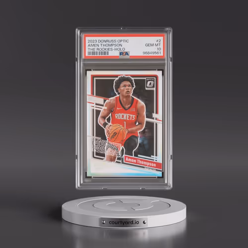 2023 Panini Donruss Optic the Rookies #2 Amen Thompson - Holo (PSA 10 GEM MINT)