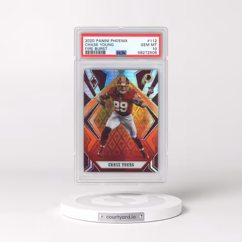 2020 Panini Phoenix #112 Chase Young - Fire Burst (PSA 10 GEM MINT)