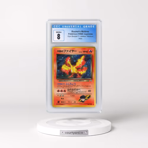 1998 Gym Booster 1: Leaders' Stadium #146 Rocket's Moltres - Holo (CGC 8 NM-MT)