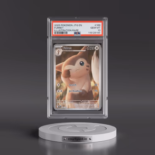 2025 Pokémon Jtg EN-Journey Together #168 Furret - Illustration Rare (PSA 10 GEM MINT)