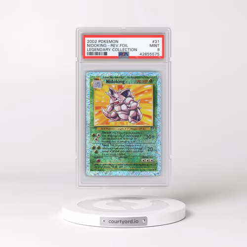 2002 Pokémon Legendary Collection #31 Nidoking - Reverse Foil (PSA 9 MINT)
