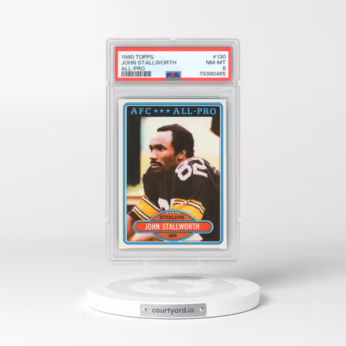 1980 Topps #130 John Stallworth - All-Pro (PSA 8 NM-MT)