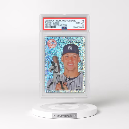 2023 Topps Chrome Platinum Anniversary #1 Aaron Judge - Speckle Refractor (PSA 10 GEM MINT)