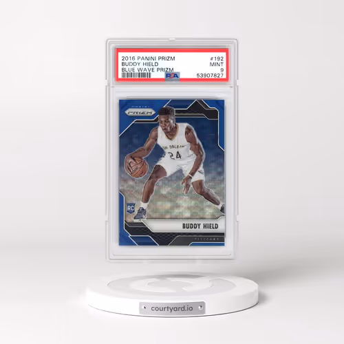 2016 Panini Prizm #192 Buddy Hield - Blue Wave Prizm (PSA 9 MINT)