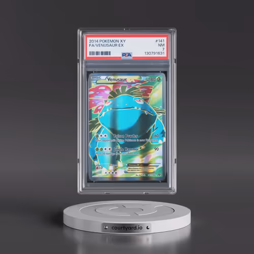 2014 Pokémon XY #141 Venusaur EX - Holo Full Art (PSA 7 NM)