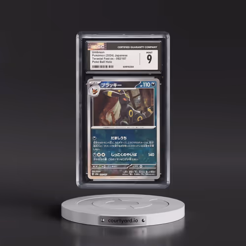 2024 High Class Pack: Terastal Fest ex - sv8a #092/187 Umbreon - Poké Ball Holo (CGC 9 MINT)