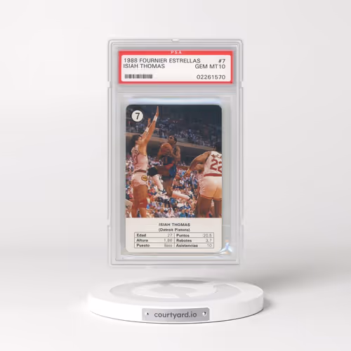 1988 Fournier Estrellas #7 Isiah Thomas (PSA 10 GEM MINT)
