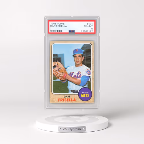 1968 Topps #191 Dan Frisella (PSA 6 EX-MT)