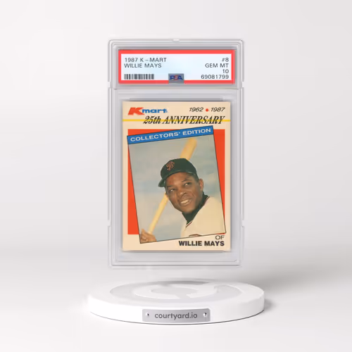 1987 K-Mart #8 Willie Mays (PSA 10 GEM MINT)
