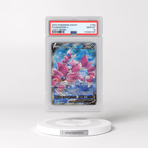 2022 Pokémon Sword & Shield Lost Origin #182 Drapion V - Holo Full Art (PSA 10 GEM MINT)